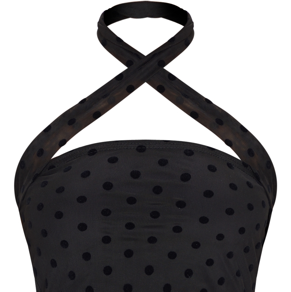 Mesh polka dot Bandeau